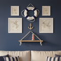 Nautical Life Ring Wall Decoration — Welcome Aboard