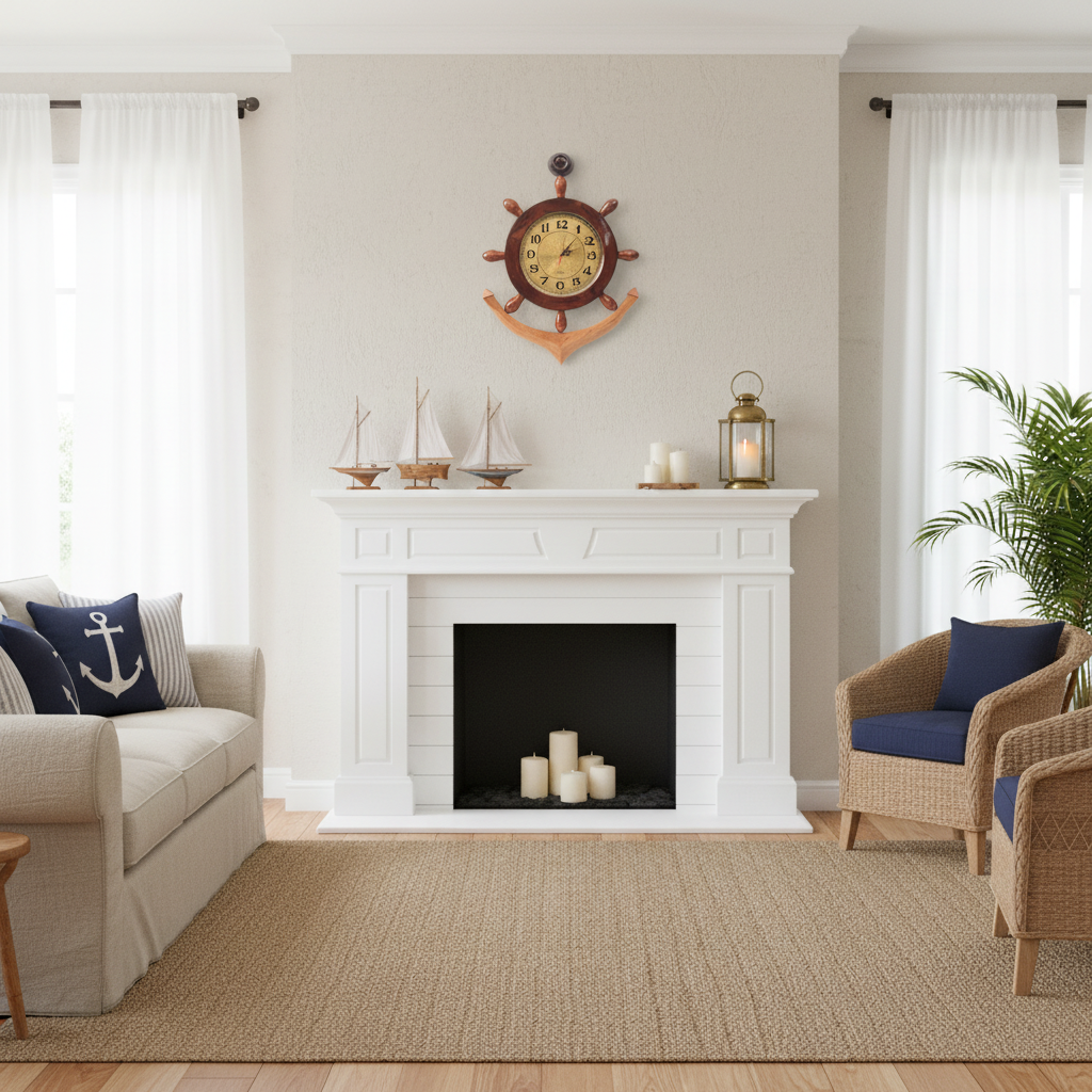 Anchor Wheel Clock