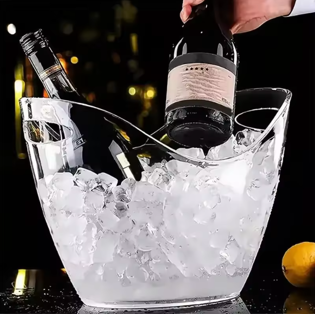 Transparent Ice Bucket 4L — Wine & Champagne Cooler