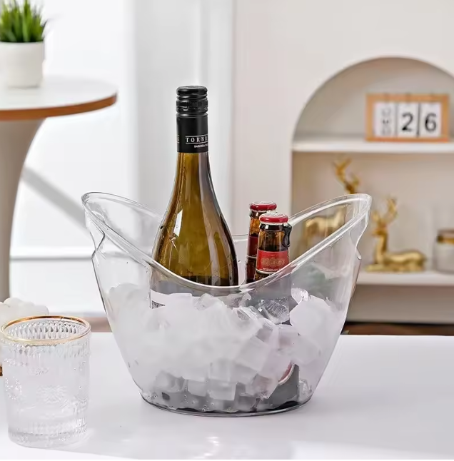 Transparent Ice Bucket 4L — Wine & Champagne Cooler