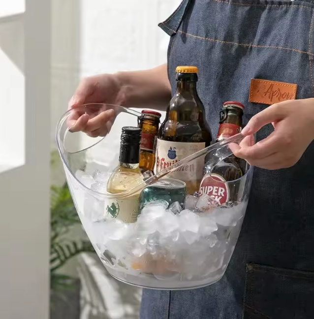 Transparent Ice Bucket 4L — Wine & Champagne Cooler