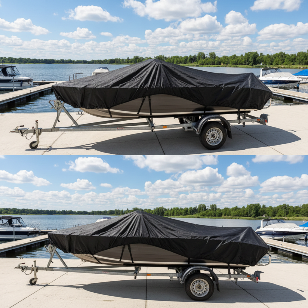 Boat Cover — Waterproof UV Protection | 11-22 ft