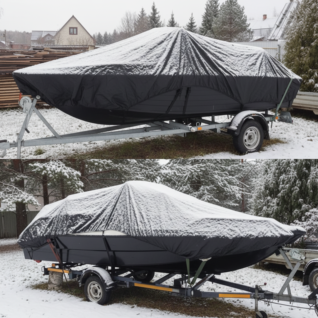 Boat Cover — Waterproof UV Protection | 11-22 ft