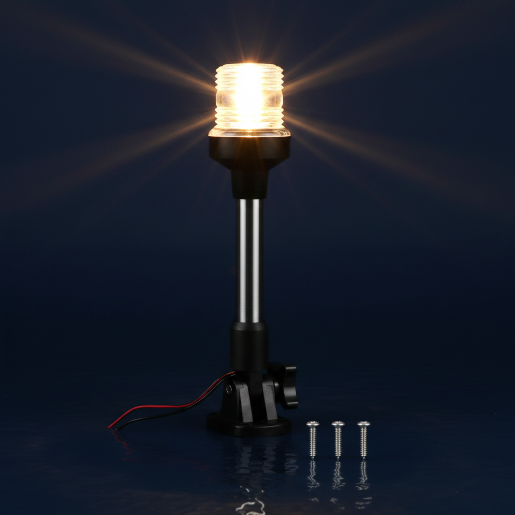 LED Navigation Light — Foldable Sailing Signal Lamp 12V