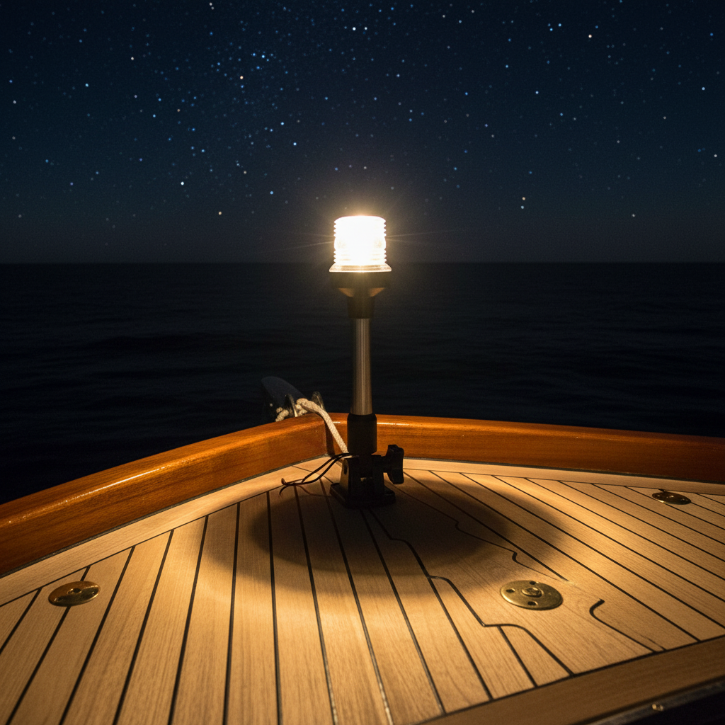 LED Navigation Light — Foldable Sailing Signal Lamp 12V